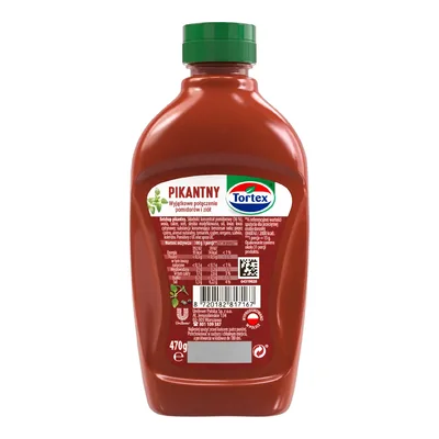 Tortex Ketchup Pikantny 470g/12