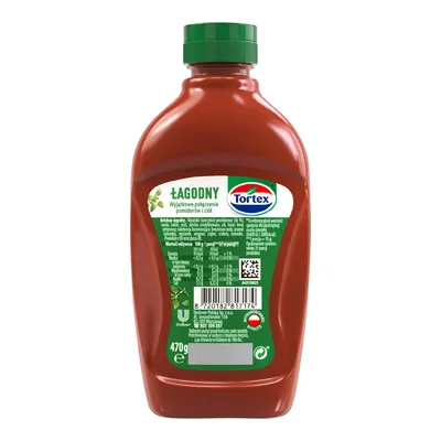 Tortex Ketchup Łagodny 470g/12