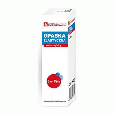 Opaska Elastyczna Tkana 5m x 15 cm Z Zapinką