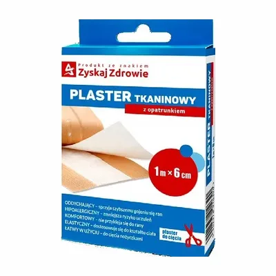 Plaster Tkaninowy Z Opatrunkiem 1 m x 6 cm