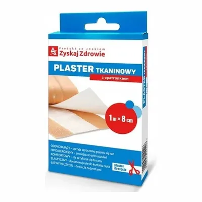 Plaster Tkaninowy Z Opatrunkiem 1 m x 8 cm