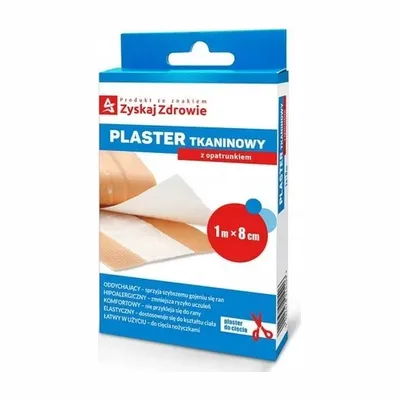Plaster Tkaninowy Z Opatrunkiem 1 m x 8 cm