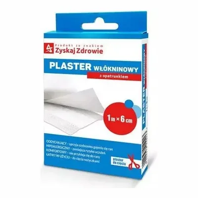 Plaster Włókninowy Z Opatrunkiem 1 m x 6 cm