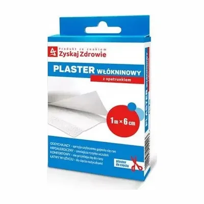 Plaster Włókninowy Z Opatrunkiem 1 m x 6 cm