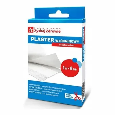 Plaster Włókninowy Z Opatrunkiem 1 m x 8 cm