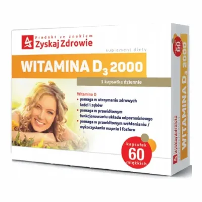 Witamina D3 2000 60 Kapsułek