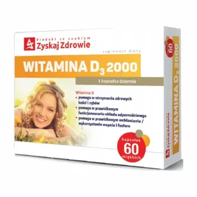 Witamina D3 2000 60 Kapsułek