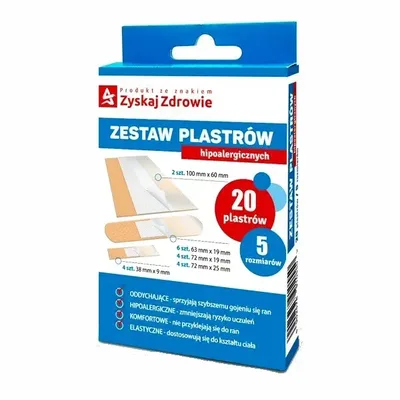 Zestaw Plastrów Hipoalergicznych 20 Szt