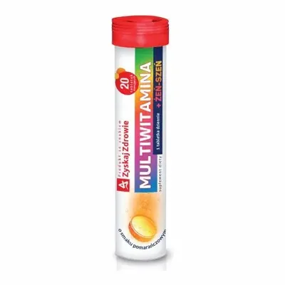 Multiwitamina + Żen-Szeń 20 Tabletek Musujących