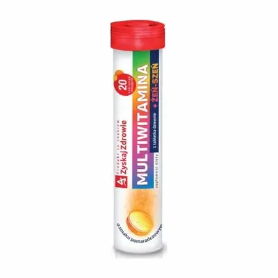 Multiwitamina + Żen-Szeń 20 Tabletek Musujących