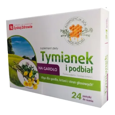 Tymianek I Podbiał 24 Pastylki Do Ssania