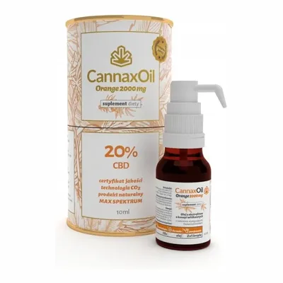 CannaxOil Orange Max Spektrum 200mg Olej Konopny CBD 20% 10ml