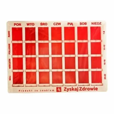 Kasetka Do Dawkowania Leków Tygodniowa 4 Pory Dnia