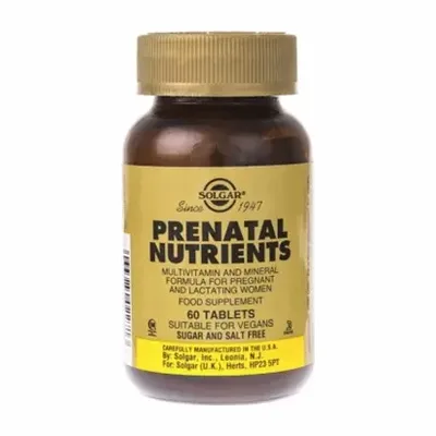 SOLGAR Witaminy I Minerały Prenatalne Dla Kobiet W Ciąży 60 Tabletek