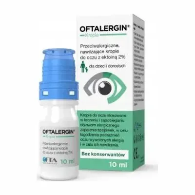 Oftalergin Krople Przeciwalergiczne Do Oczu Z Ektoiną 10ml