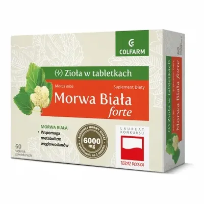 Colfarm Morwa biała forte tabletki 60