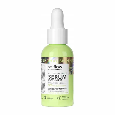 So!Flow Nawilżające Serum Do Twarzy Z Cynkiem i Niacynamidem 30ml