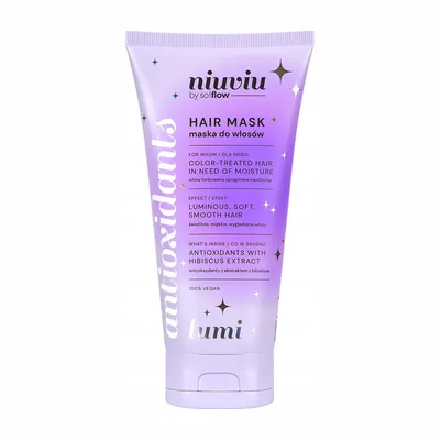 Niuviu Lumi Nawilżająca Maska Do Włosów Farbowanych Ochrona Koloru 200ml