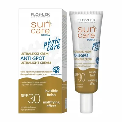 Floslek Sun Care Ultralekki Krem Anti-Spot SPF 30 Na Przebarwienia 30ml