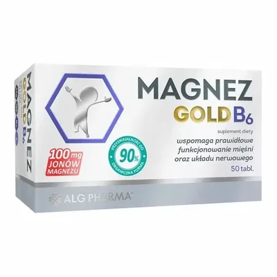 Magnez Gold B6 Na Skurcze Stres Zmęczenie 30 Tabletek