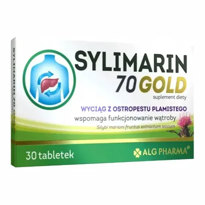 Sylimarin 70 Gold Wyciąg Z Ostropestu Plamistego 30 Tabletek