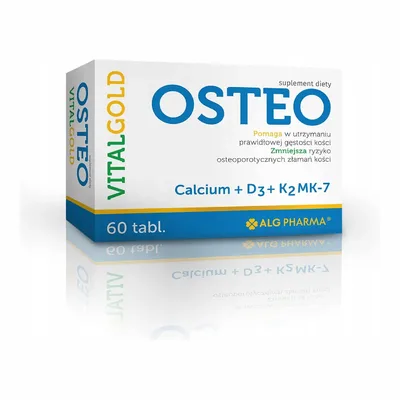 Osteo VitaGold Wapń Witamina K Witamina D 60 tabletek