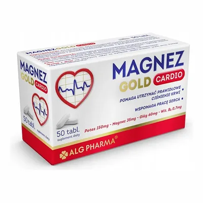 Magnez Gold Cardio Wsparcie Pracy Serca 50 Tabletek