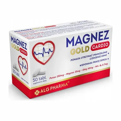 Magnez Gold Cardio Wsparcie Pracy Serca 50 Tabletek