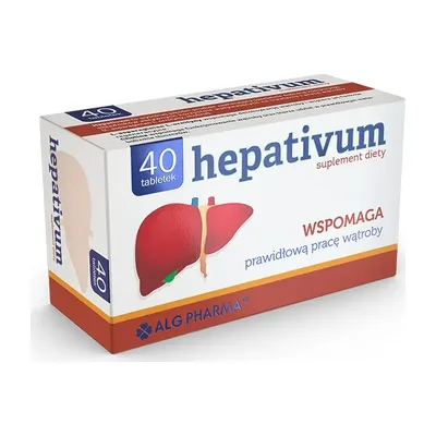 Hepativum Wsparcie Pracy Wątroby 40 Tabletek