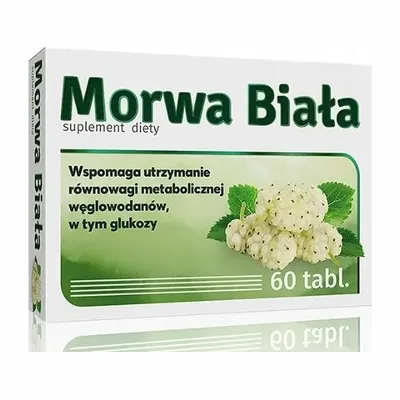 Morwa Biała Metabolizm Węglowodanów  60 Tabletek