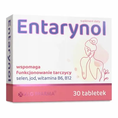 Entarynol Wspomaga Funkcjonowanie Tarczycy 30 Tabletek