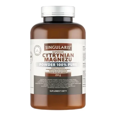 Cytrynian Magnezu Powder 100% Pure Zmęczenie Drętwienie 250g
