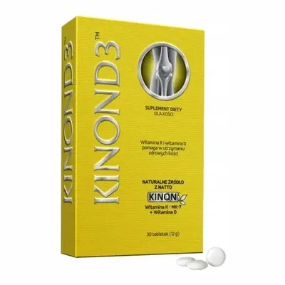 Kinon D3 Witamina K2 + D3 Zdrowe Kości 30 Tabletek