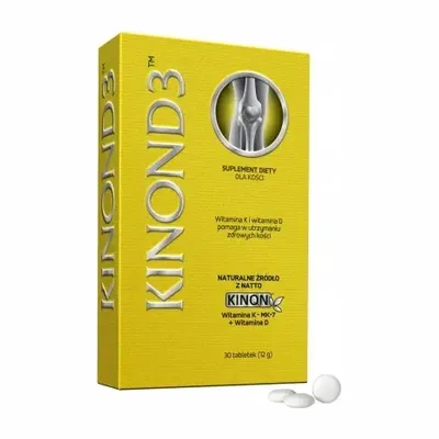 Kinon D3 Witamina K2 + D3 Zdrowe Kości 30 Tabletek