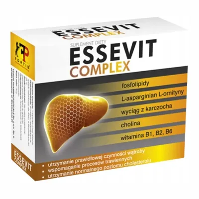 Essevit Complex Na Wątrobę Cholina Fosfolipidy 45 Kapsułek