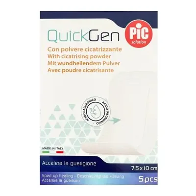 OPIC QuickGen Plaster Nasączany Kwasem Hialuronowym 7,5x10cm 5 Sztuk
