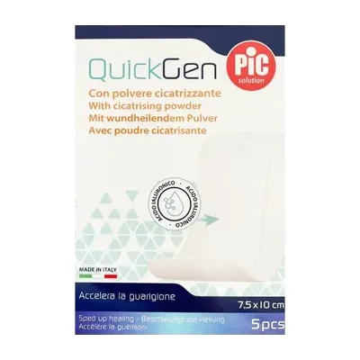 OPIC QuickGen Plaster Nasączany Kwasem Hialuronowym 7,5x10cm 5 Sztuk
