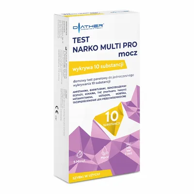 Test Multi Narkotyki Pro Wykrywane W Moczu 1 Sztuka