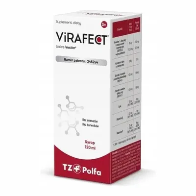 Virafect Syrop Z Cynkiem Oraz Witaminami B6 i D Na Odporność 120 ml