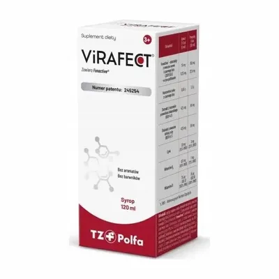 Virafect Syrop Z Cynkiem Oraz Witaminami B6 i D Na Odporność 120 ml