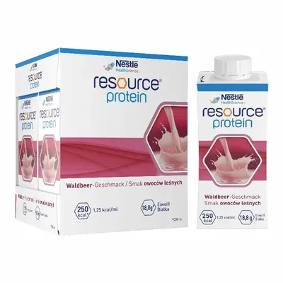 Nestlé Resource Protein Żywność Medyczna Owoce Leśne 4 x 200ml