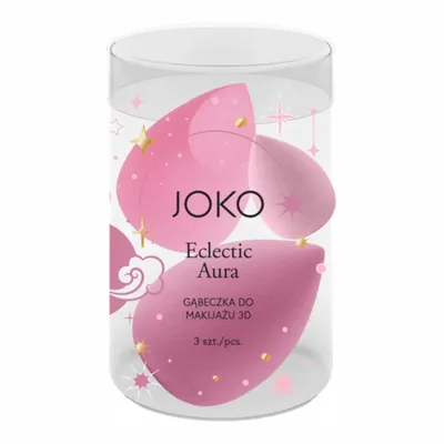 JOKO Gąbeczka Do Makijażu 3D Ecletic Aura 3 Sztuki