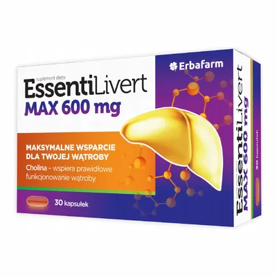 EssentiLivert Max Wsparcie Wątroby 30 Kapsułek
