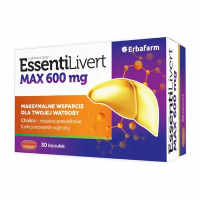EssentiLivert Max Wsparcie Wątroby 30 Kapsułek
