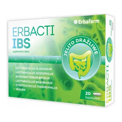 Erbacti IBS Jelito Drażliwe 20 Kapsułek