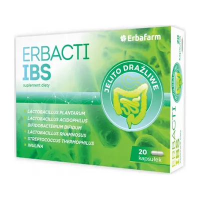 Erbacti IBS Jelito Drażliwe 20 Kapsułek
