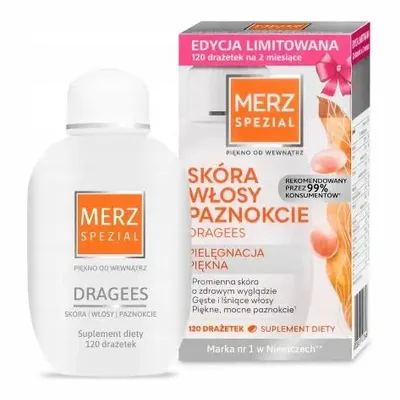Merz Special Dragees Skóra Włosy Paznokcie 120 Drażetek