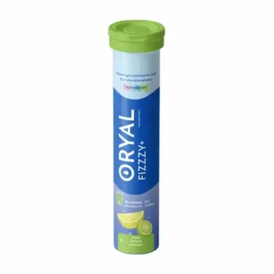 Oryal Fizzy + Smak Cytryna Limonka Elektrolity 20 Tabletek Musujących