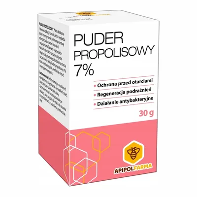 Puder propolisowy 7% Chroni Przed Otarciami Odparzeniami 30g