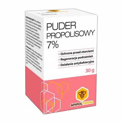 Puder propolisowy 7% Chroni Przed Otarciami Odparzeniami 30g